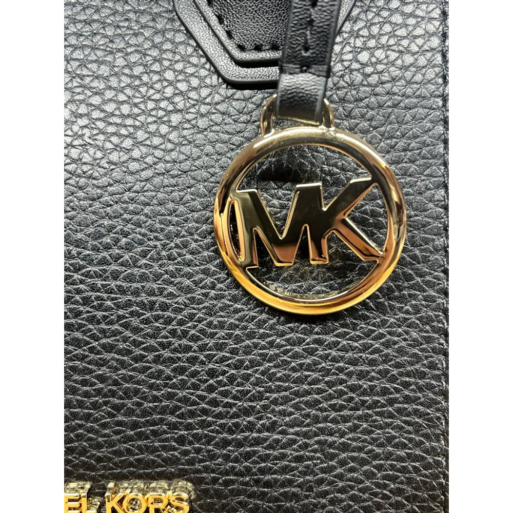 NWT Michael Kors Mini Mercer Pebbled Leather Crossbody Bag In Black - Picture 7 of 7